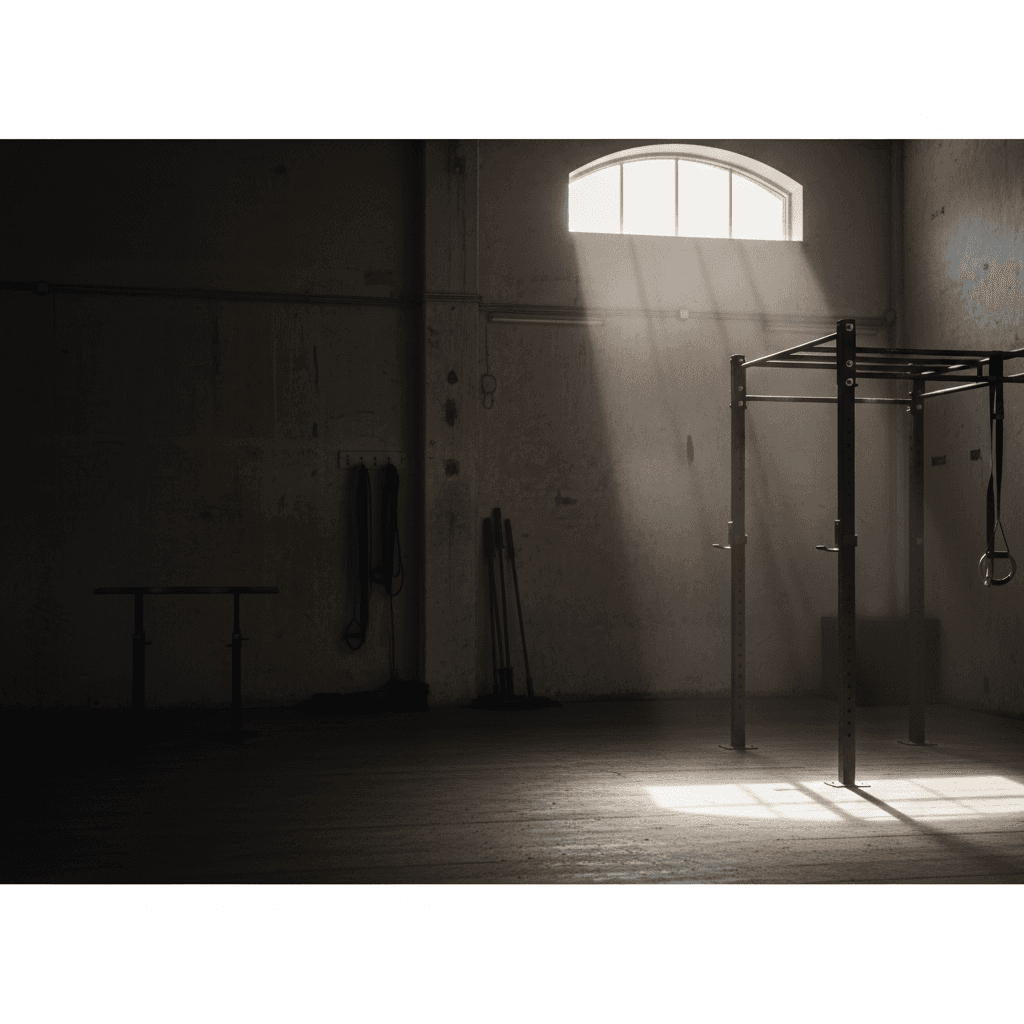 Calisthenics athlete performing an advanced move